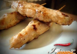 Рецепт: Люля кебаб из курицы
