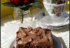 Грушевый пирог с творожным сыром