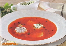 Рецепт: Борщ с осьминогами