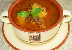 Рецепт: Согревающий чечевичный суп