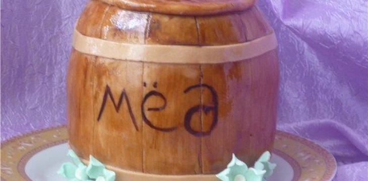 Шаг №10 МК бочонок мёда от Лена-Леночка