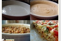 Шаг 4: Залить взбитым яйцом. и покрыть …