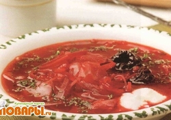 Рецепт: Борщ с черносливом