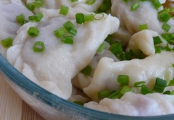 Вареники с мясным фаршем и сырым картофелем