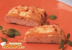 Рецепт: "Пицца" с ананасом