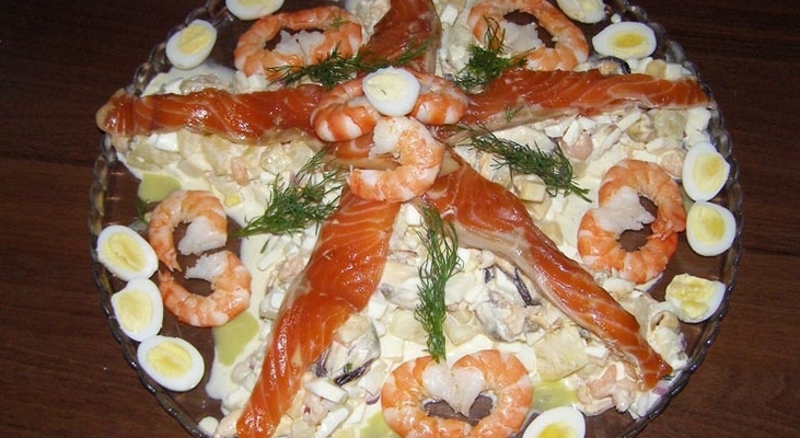 Салат Морская звезда