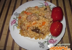 Рецепт: Плов с индейкой