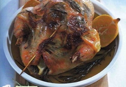 Запеченная курица с лимоном и травами 