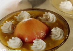 Персики с кремом 