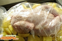 Шаг 5: Уложить в пакет для запекания