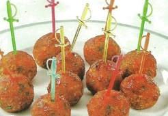 Шарики из ветчины