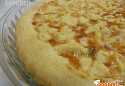 Пирог с плавленым сыром и ветчиной