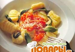 Рецепт: Ньокки из картофеля с мидиями