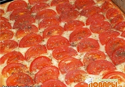 Рецепт: Фокачча со свежими томатами