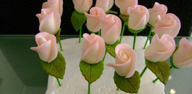 Шаг №16 МК Корзинка с розочками от Annula