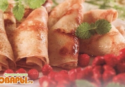 Рецепт: Блинчики с ягодами