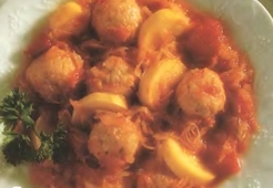 Тефтели с кислой капустой