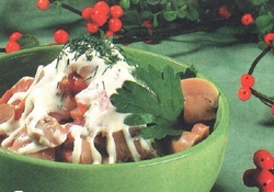 Рецепт: Салат грибной 