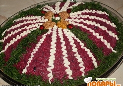 Рецепт: Салат "Монгольская горка"