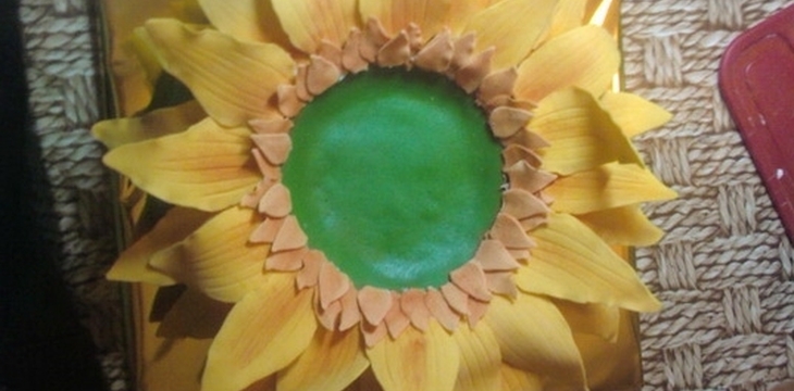 Шаг №39 МК Торт Фея на подсолнухе от alizka