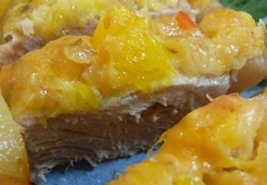 Свинина под фруктовым миксом