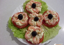 Рецепт: Закуска с креветками