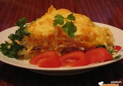 Рецепт: Мясо по-французски