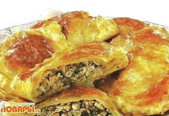 Турноверы слоеные