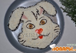 Рецепт: Салат "Кролик" 