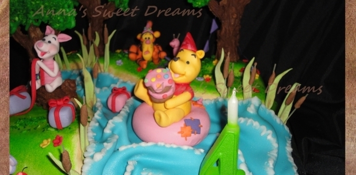 Шаг №17 Винни Пух из мастики от Annula