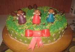 Торт "Рождественский венок"