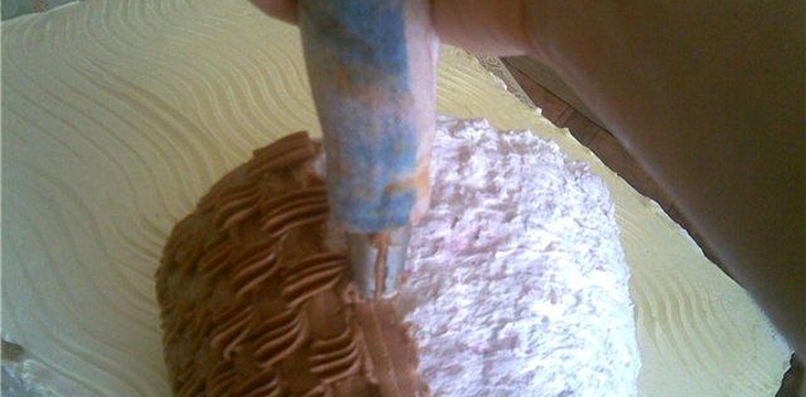 Шаг №3 МК Торт Корзина с цветами от фетесочка 