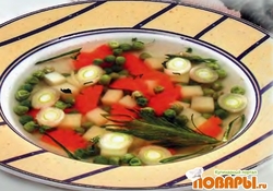 Рецепт: Суп с зеленым горошком