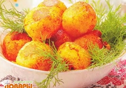 Рецепт: Колобки из картофеля с мясной начинкой