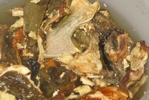 Шаг 15: Отбираем примерно две горсти грибов, …