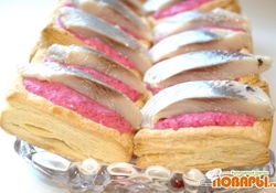 Рецепт: Закуска с селедкой