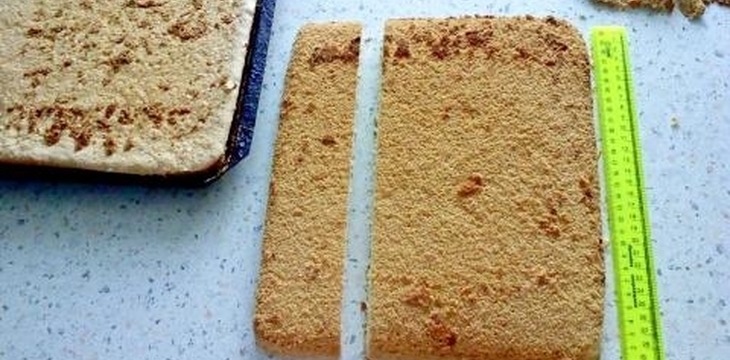 Шаг №1 МК Как разрезать бисквит для машинки от МОРОШКА