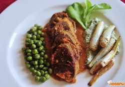 Рецепт: Говяжий язык в томате (Французский рецепт)