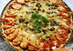 Рецепт: Пирог с  баклажанами