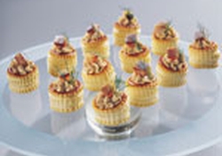 Рецепт: Тарталетки с муссом из норвежской сельди и творога