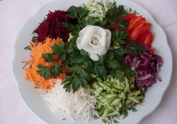 Рецепт: Салат Цветик-семицветик