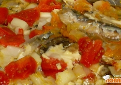 Рецепт: Шкара из мойвы в духовке