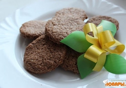 Рецепт: Овсяное печенье с корицей, гвоздикой и имбирем