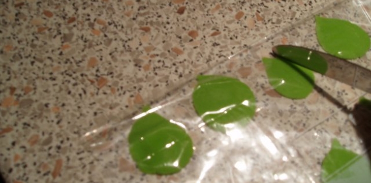 Шаг №7 МК Листочки от Larissa3