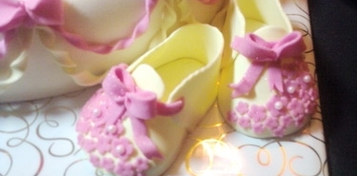 Шаг №13 МК Малышка с пинетками