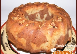 Рецепт: Мраморный банановый кекс