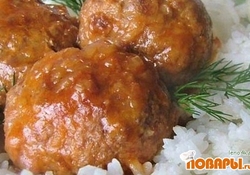 Рецепт: Ежики в сметане