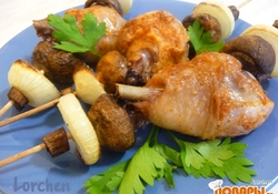 Рецепт: "Шашлык на диване"