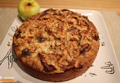 Яблочный пирог с миндалем