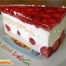 Торт творожно-сливочный с клубникой